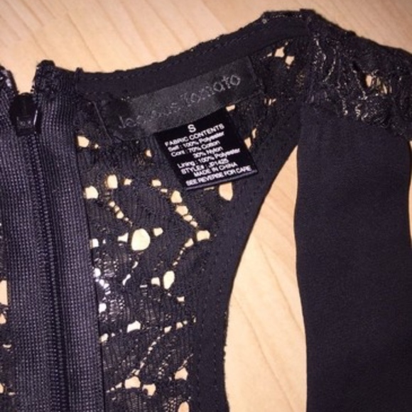 Flying Tomato BLK/GLD Jealous Lace Jumpsuit - Picture 5 of 5